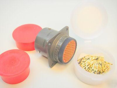 New M81511/01EF01P3, mil spec connector with pins, 