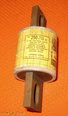 New buss tron kax 400 rectifier fuse KAX400 nos