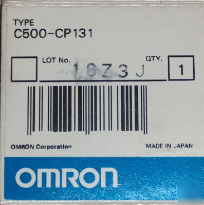 New omron C500-CP131 cam positioner unit 