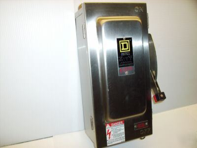New square d safety switch disconnect stainless H362DS 