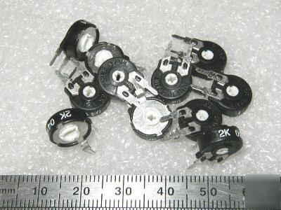 Piher 2K ohm trimpots (50 pcs) - free mailing