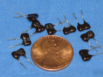 Radial silver dipped mica capacitors ~ 3 pf ~ 300V ~ 1%
