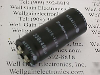 Rubycon strobe photo flash capacitor 400UF 330V nos