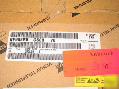 Vishay dual gate mos-fieldeffect tetrode SOT143 BF998RB