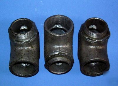 1-1/4-inch male/female 90-deg. conduit corner adapters