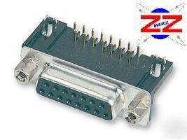 15-way d-type socket pcb r/a connector qty: 70