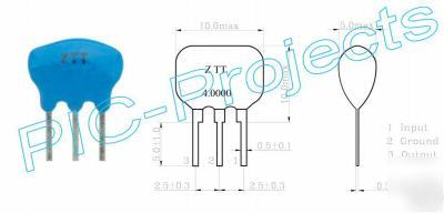 24 mhz 3 pin ceramic resonator 24MHZ for 16F84A 16F84