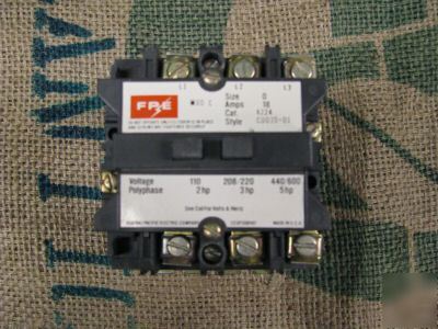 4224 federal pacific/fpe nema size 0 contactor 
