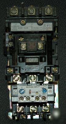 Allen bradley 3-ph 10 hp motor starter with ol block 