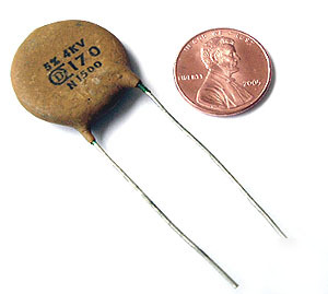 High voltage ceramic disc capacitor ~ 170PF 4000V (20)
