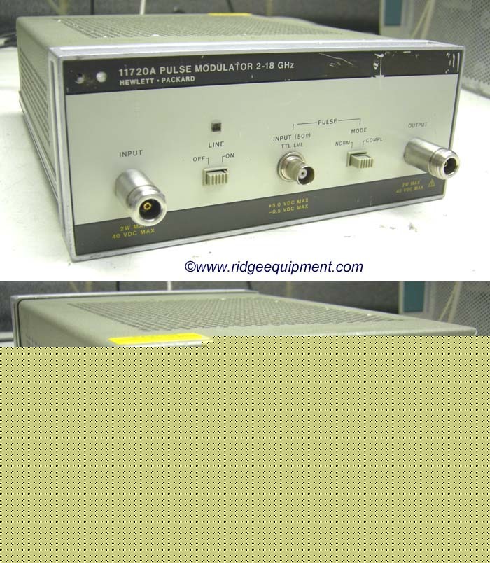 Hp 11720A pulse modulator 2-18GHZ *works*