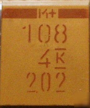 Kemet tantalum 1000UF 4V 10% smt smd digi 399-1742-1-nd