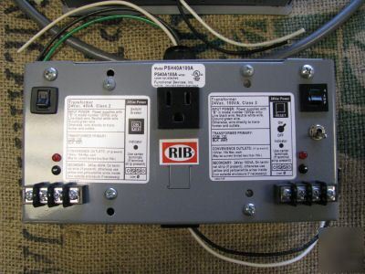 Lot of (2) PSH40A100A rib enclosed power supplies 