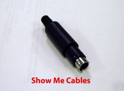 New 4 pin mini circular plug (male solder connector) 