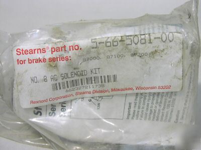 New stearns 5-66-50881-00 #8 solenoid kit 566508810 