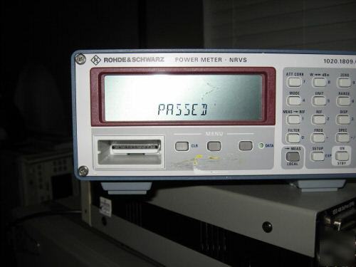 Rohde & schwarz power meter, model nrvs
