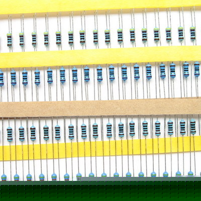 1/4W metal film resistor assorted kit 1% 1R-10MR 2500PC
