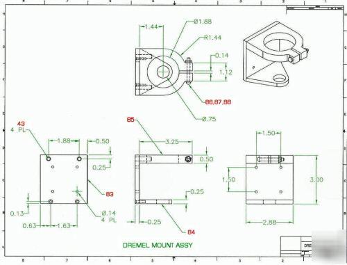 Cnc router engraver design package, easy to build plans