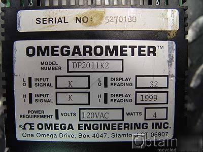 Flw omegarometer temperature controller DP2011K2