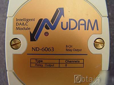 Lot of 4 nudam nd-6063 8 channel relay output module