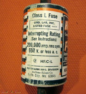 New buss krp-c-800 fuse KRPC800 class l amp 600 v nos