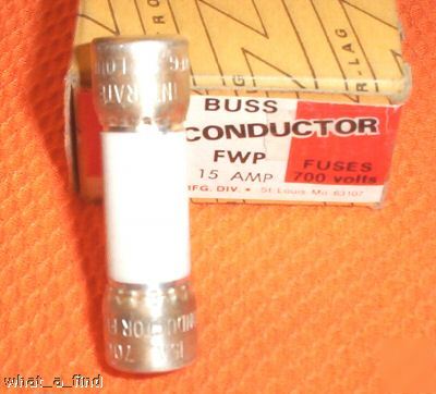 New buss semiconductor fuse fwp-15 FWP15 bussmann nnb