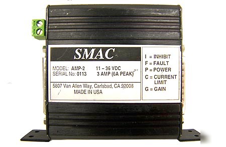 New smac amp-2 single axis actuator controller