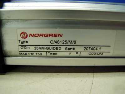 Norgren linear slide m/n: c/46125/m/8 - used