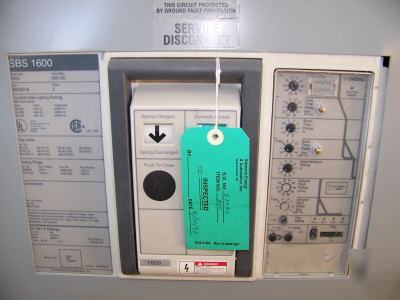 Siemens 1600AMP main circuit breaker panelboard 480/277