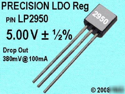 Ultra-precision 5 v Â± Â½ % regulators - low drop-out