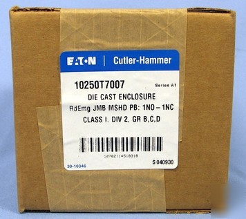  cutler-hammer 10250T7007 red emergency push button