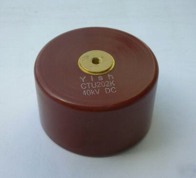 High voltage ceramic doorknob capacitor 40KV/2000PF