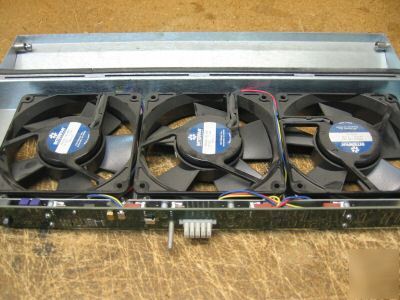 3 large fans assembled in a frame ; PM082-12D-4BZ 12V