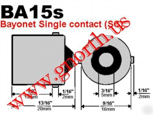7506 1156 bayonet tail light bulb socket BA15S - clip