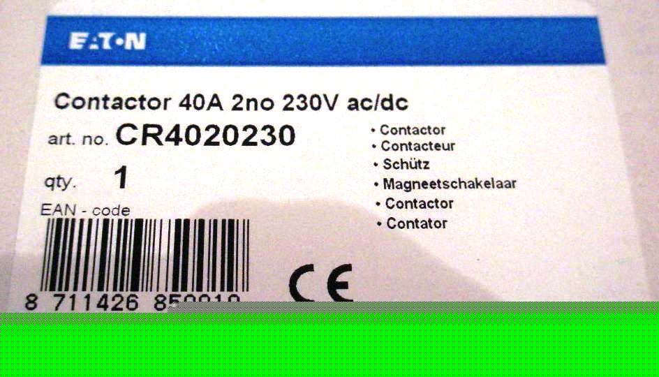 Eaton memshield 2 mcb modular contactor 40A. Â£ inc. vat