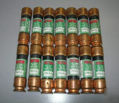 New lot of 14 bussman fuses fusetron frn-r-45 250V
