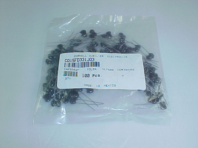 CD15FD331J03 330PF silver mica cap