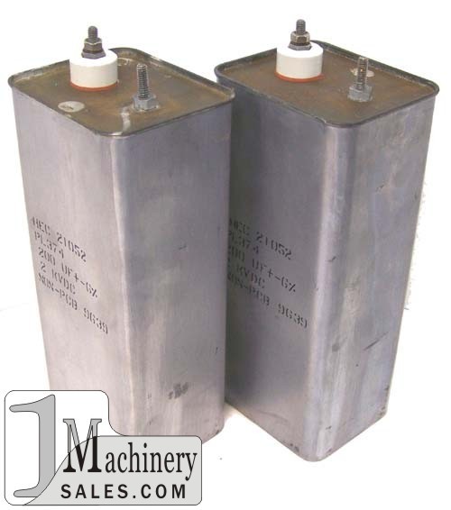 Lot of 2 capacitors 200UF, 2 kvdc