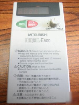 Mitsubishi/freqrol fr-E520-0.2K ac inverter drive E500