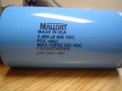 New 450V 2400UF mallory computer grade bus capacitor 