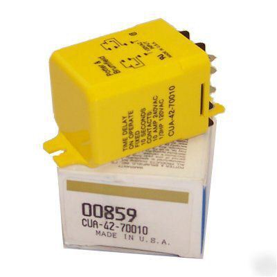 New p&b cua-42-70010 time delay relay 120VAC dpdt 