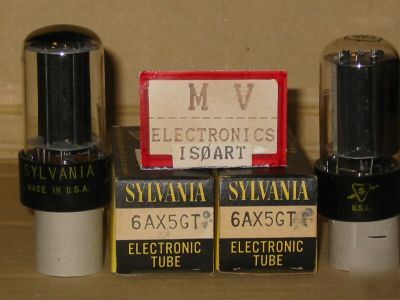 Tubes one 6AX5 6AX5GT sylvania - valvole rÃ¶hren 