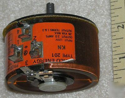 Variac 201 kn staco 0-120/132 vac 50/60 hz 2A .26KVA 