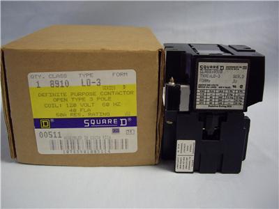  square d contactor class 8910 type: lo-3 series d