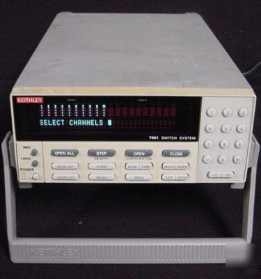 Keithley 7001 data acqui w/2TWO keithly 7011C quad 1X10