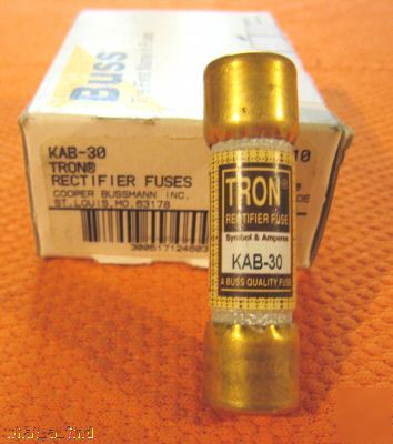 New buss rectifier kab-30 fuse KAB30 30 amp 250 volt