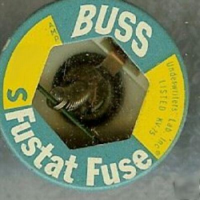 New bussmann S15 s 15 amp delay fuse fustat buss