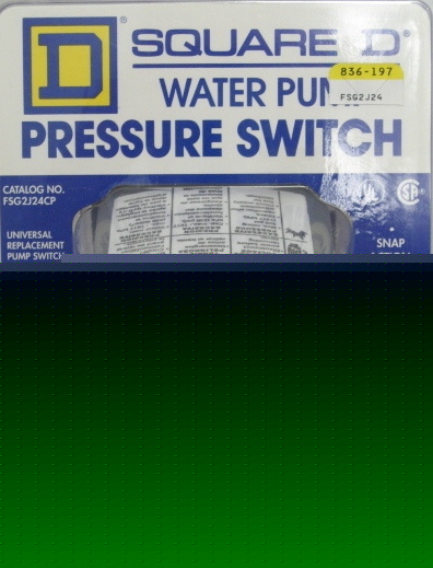 New water pump pressure switch /40-60 psi /square d / 