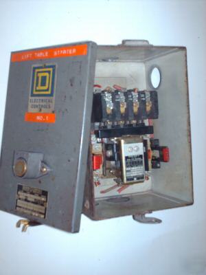 Square d 8536 starter nema 0 with enclosure box 600 vac