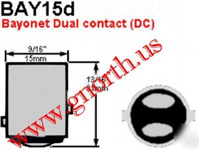 7528 1157 bayonet tail light bulb socket BA15D - clip